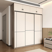 木月 定制推拉门衣柜现代简约北欧柜子ENF级衣橱卧室衣柜1.0*2.4米