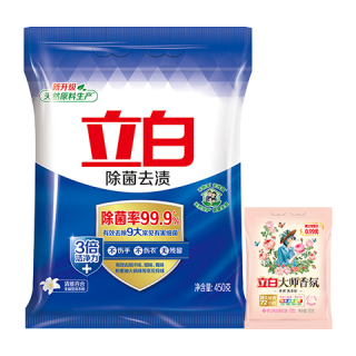 立白 天然除菌去渍洗衣粉 450g+35g