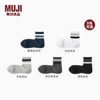無印良品 MUJI 男女通用 合脚直角足底起绒短袜 DAD38A5A