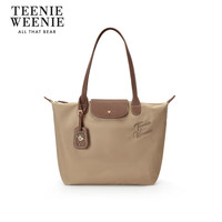 TEENIE WEENIE 【大容量托特包】小熊通勤单肩包手提包斜挎包 浅咖啡棕/0331SS01BN01