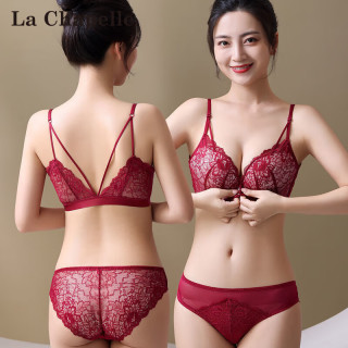  La Chapelle/拉夏贝尔 无钢圈聚拢 女士文胸套装