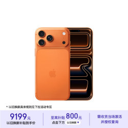 Apple iPhone 17 Pro Max 256GB 星宇橙色 5G 双卡双待手机