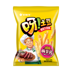 好丽友 呀！土豆 薯条 超值嗨享装 里脊牛排味 130g