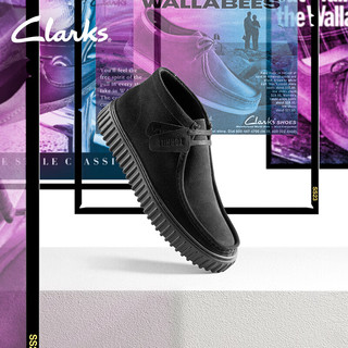  Clarks/其乐 时尚复古 男士高帮鞋 黑色 261736647 39.5