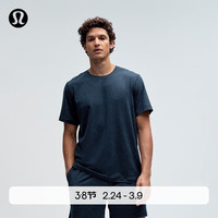 lululemon/露露乐蒙 芯吸 男士短袖针织衫 杂色经典海军蓝/杂色海军蓝 S