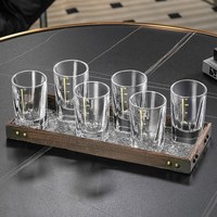  CRISTALGLASS/格娜斯 带刻度 白酒杯套装+杯架