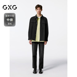 GXG 男士衬衫 黑色 185/XXL