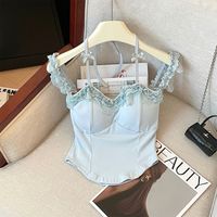  无品牌 蕾丝拼接 女士吊带背心