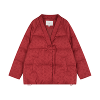 XWI 新中式提花面料盘扣设计 女士羽绒服