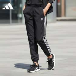 adidas 女款休闲透气阔腿裤 HF7283