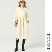 DONEED 灯笼袖 女士连衣裙