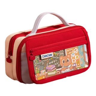 今日必买：三年二班 巨能装 笔袋 海盐树莓/送专属课程表