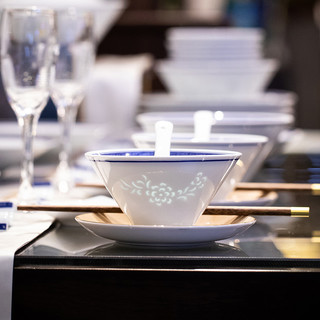  FUYU PORCELAIN/富玉陶瓷 釉中彩 盘子 青韵 8寸盘