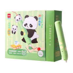 得力 无线低温 儿童3D打印笔+10色耗材