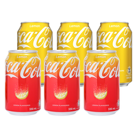  Coca-Cola/可口可乐 港澳版两口味混合 柠檬可乐碳酸饮料