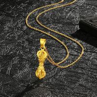 值选、今日必买：潮宏基 臻金弘足金吊坠 金刚杵 不含链 2.7g