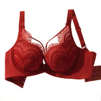 PEANOJEAN 红色本命年聚拢法式大码文胸 P8664