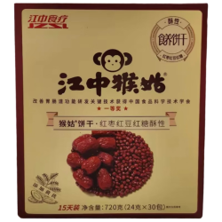 江中 猴菇饼干 红枣红豆红糖味 720g 普通盒装