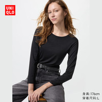  UNIQLO/优衣库 女士保暖衣 478938/09黑色 XS