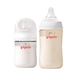贝亲 婴儿宽口径奶瓶套装 玻璃160mL+ppsu240ml