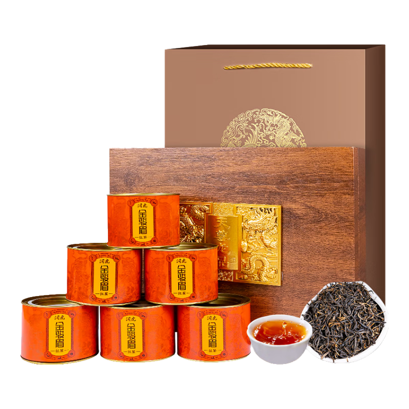  润虎 养胃 红茶 礼盒 【天尊龙品】金骏眉礼盒装600g