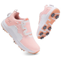  Singelila 防水防滑 女士高尔夫球鞋 活动钉 粉色活动钉 36