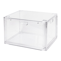  deli/得力 防尘磁吸 亚克力透明鞋盒