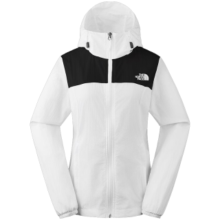 北面 防风 女士防晒衣 黑白拼色 S