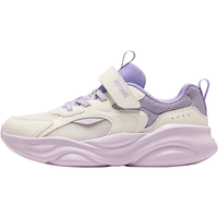 鸿星尔克 轻便 儿童运动鞋 微晶白/银河紫