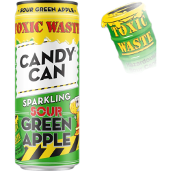 CANDY CAN X ToxicWaste青苹果汽水整箱330ml*12进口生日礼物碳酸饮料