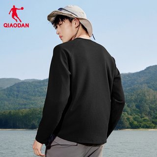  QIAODAN/乔丹 透气 男士长袖T恤 石径灰 170/M