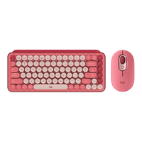 logitech 罗技 POP KEYS 键盘+POP MOUSE 鼠标 无线键鼠套装 电幻粉
