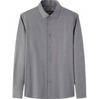  YOUNGOR/雅戈尔 羊毛混纺可机洗 男士长袖衬衫 40