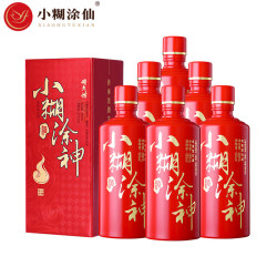 小糊涂仙 品牌小糊涂神精气神浓香型白酒纯粮酒（无礼袋） 52度 500mL 6瓶
