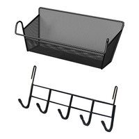 移动端、京东百亿补贴：bicoy 置物架挂篮免打孔 浴室！花篮架！床头架！都好用挂篮+5挂钩