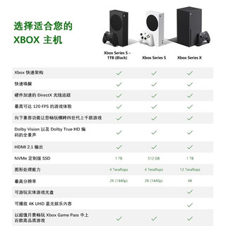  XBOX 4k电视游戏机 Xbox标配 Xbox Series X 数字版 1TB【国行】