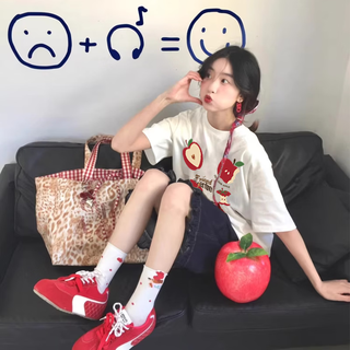  MJ STYLE 设计感 女士短袖T恤