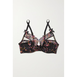 Agent Provocateur Leisha 刺绣绢网带钢圈软杯文胸 花色 34B 75B