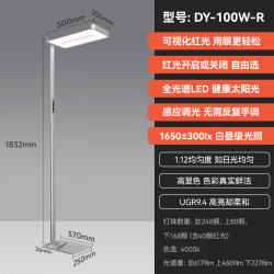 孩视宝 立式大路灯全光谱护眼学习阅读家用落地台灯 DY-100W-R 红光护眼