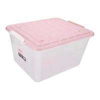 CHAHUA/茶花 加厚 塑料收纳箱 透明滚轮
