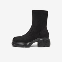 Bata/拔佳 弹力 女士短筒靴