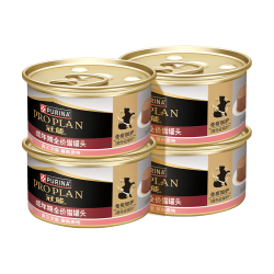 冠能 成年期全价猫罐头含三文鱼85g*4罐慕斯主食罐湿粮零食京东自营