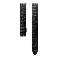 LONGINES/浪琴 女士手表 半哑光黑色牛皮革表带