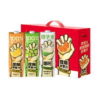  哪吒 100%果汁 果汁饮料 年货混合口味礼盒1L×4瓶