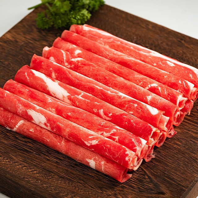 百里炙 国产原切牛肉卷肥牛卷 4斤