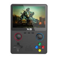  RABMIV 怀旧开源 掌上游戏机 X6-黑色【32G 10000款游戏】