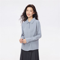  GIORDANO/佐丹奴 双面布 女士卫衣 51 灰紫 XL