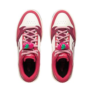  LI-NING/李宁 透气 女士板鞋 米白色/品红色/胭紫红-3 38