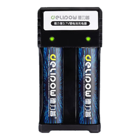 Delipow/德力普 大容量 18650锂电池+双槽充电器