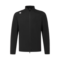 DESCENTE/迪桑特 男士针织运动立领上衣 BK-黑色 M (170/92A)